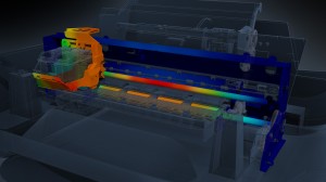 Inventoriga loodud printeri mudeli simulatsioon